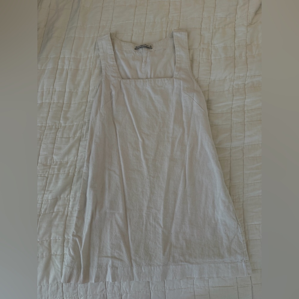 White linen dress